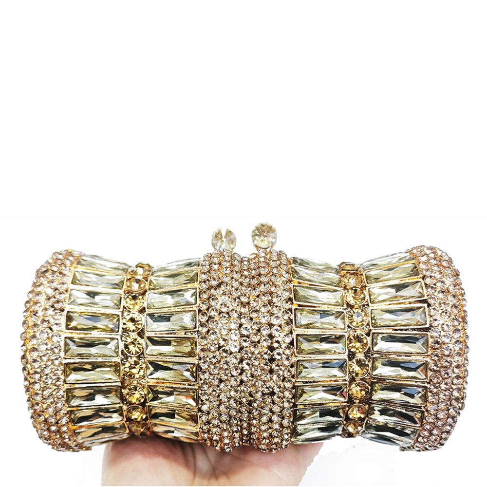 

Dazzling Bag Women s Silver/Gold Glass Stone Clutch Purse Evening Handbag Wedding Cocktail Purses Crystal Minaudiere Bridal Bag золотой