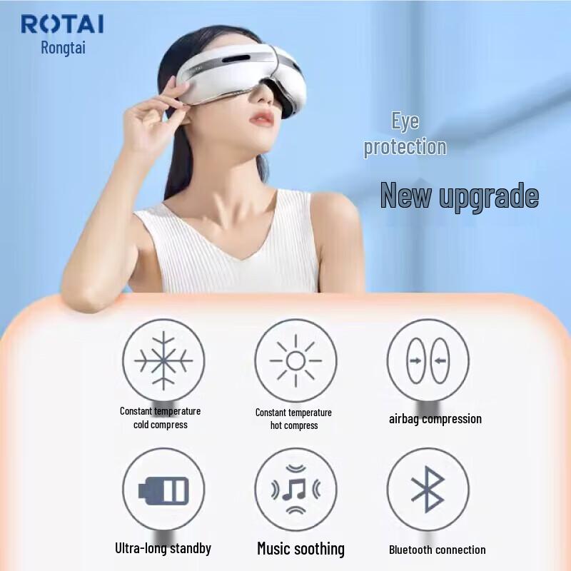 Rongtai RT-H42 Smart Eye Massager with Heat/Cold & Bluetooth CN Plug (adapter Included)