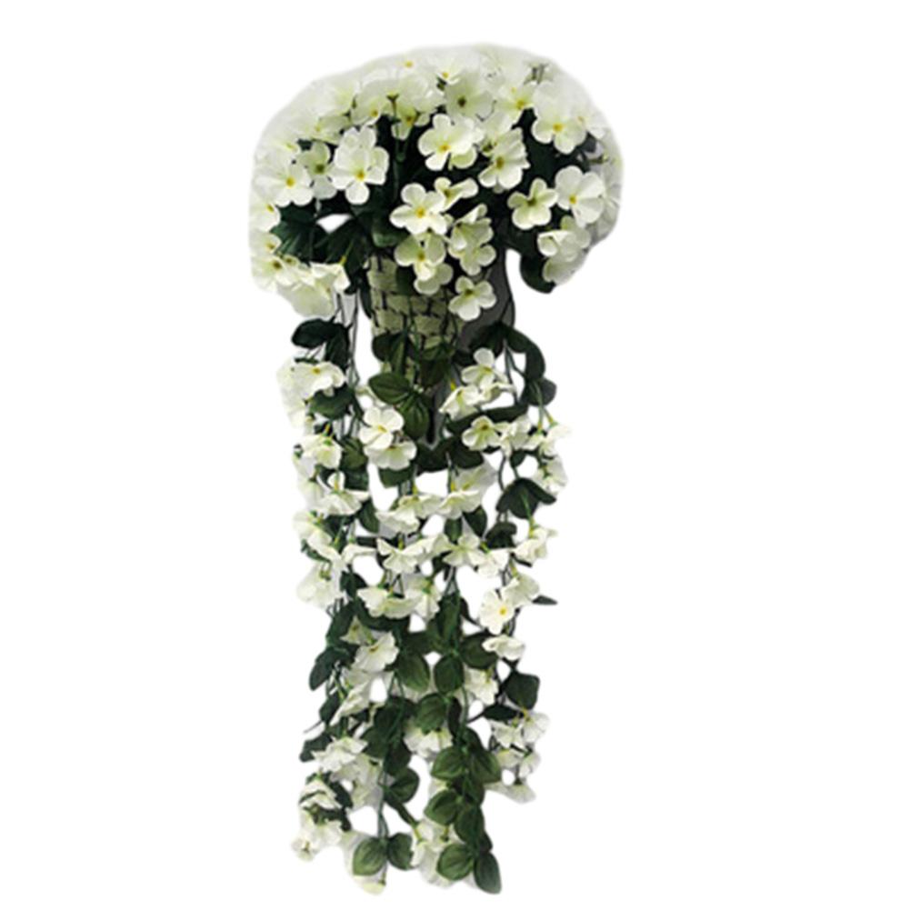 

High Quality Colorful For Wedding Home Party Balcony Decoration Fake Silk Flower Floral Decor 1 Bunch Crepe Hanging