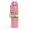 1PC Merry Dogmas Holiday Dog Set 750ml Color Plastic Sports Water Bottle Leakproof Flip Straw Lid Suitable for Sports Office Home Use