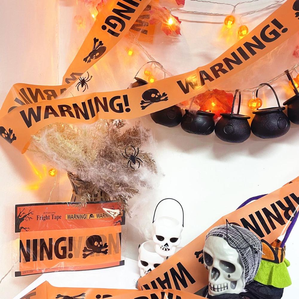 Belt Sign PP Material Danger Warning Line Halloween Warning Tape Halloween Decor Halloween Props