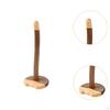 Wooden Paper Towel Holder Vertical Tissue Rack for Dorm Desk Bathroom S