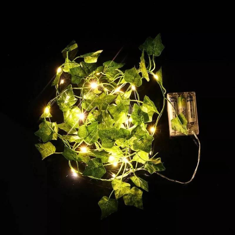 Vibrant Solar Powered Led Ivy String Lights With Lifelike Green Leaves For Cozy Outdoor Spaces
