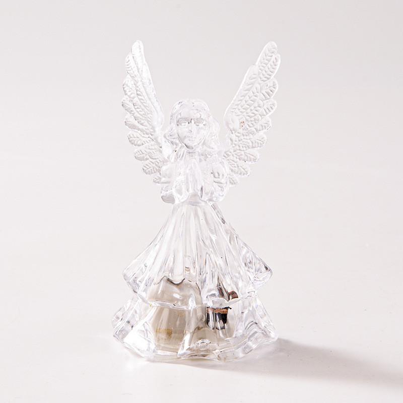 Waterproof Acrylic Angel Night Lamp With Colorchanging Light For Girl And Boy Bedroom Decor