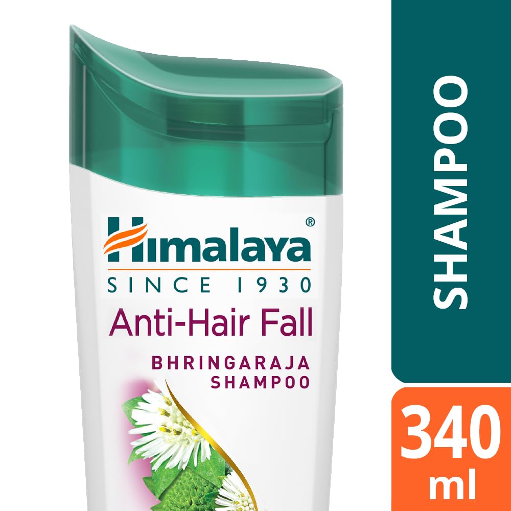 Himalaya Anti-Hair Fall Bhringaraja Shampoo, Reduces Hair Fall, Makes Hair Healthy, With Bhringaraja & Palasha,for men and women, 340ml