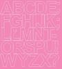 Self-Adhesive Letter Sticker 10 Cm Stickers Pink Matte