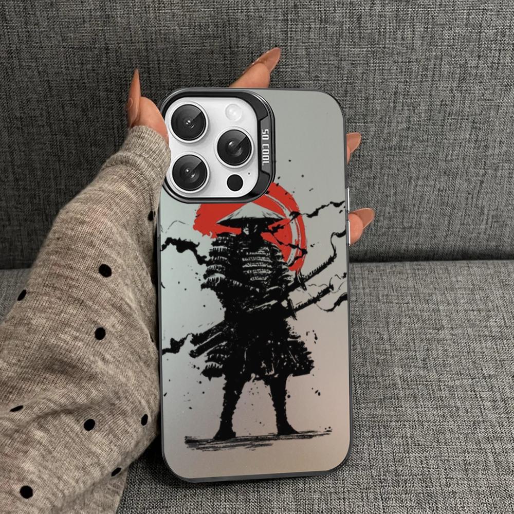 Japan The samurai Ninja Phone Case For iPhone 16 15 14 13 12 11 Pro Max X XR XSMAX 8 7 Plus Matte Shockproof Back Cover