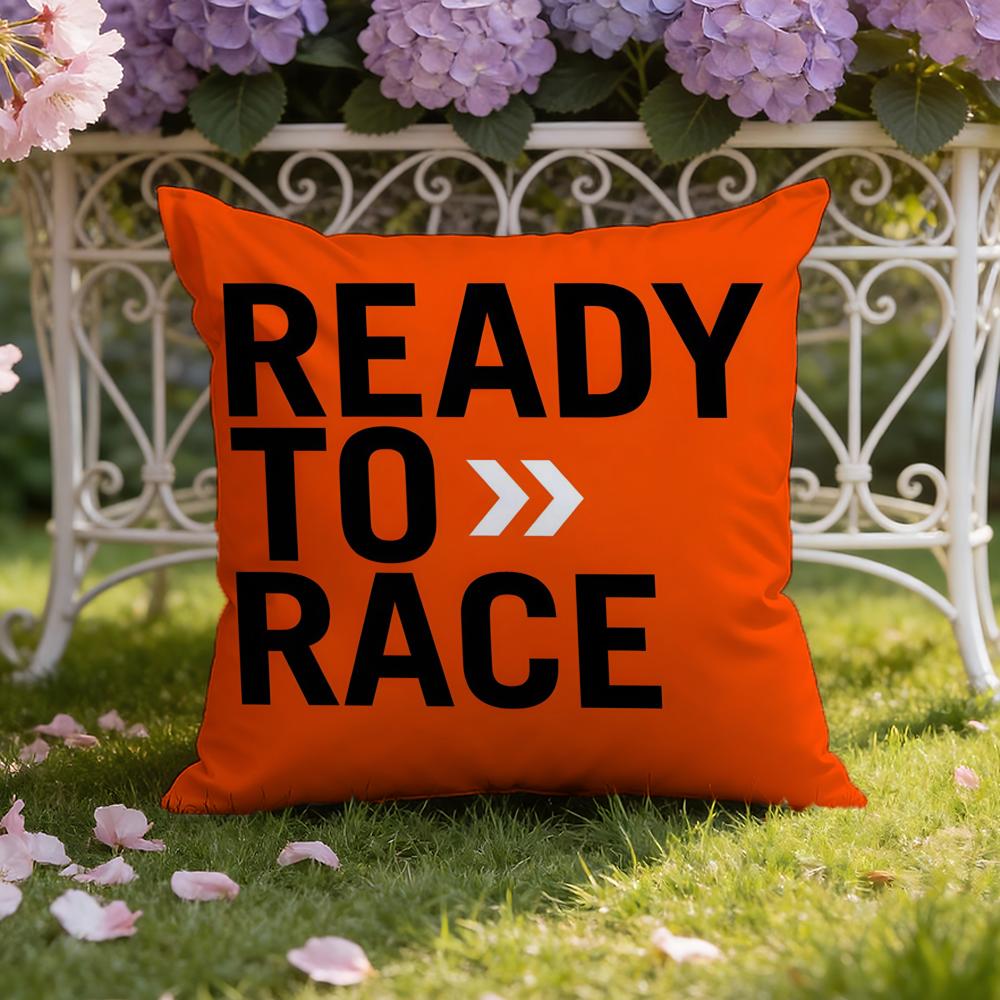 k-KTM RTR Logo Kissenbezug für Zuhause & Auto, Doppelszenen-Kissenbezug: Wendbar für höchsten Tragekomfort 40cmx40cm red