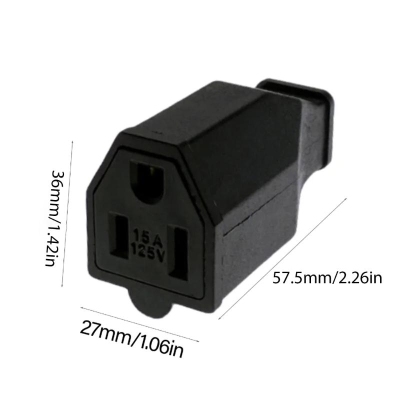 Wtyczka z prostymi bolcami 15A125V Odłączana wtyczka gniazdka zasilającego US do łatwej wymiany Naprawy w Domach Urządzeniach