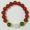 10mm Natural Stone Beaded Stretch Bracelet for Women Jewelry Gift Round Gemstone Agate Bangle