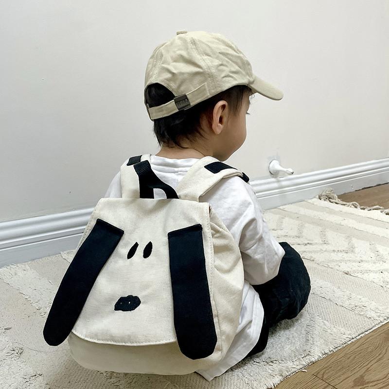 Adorable Korean Style Kids Backpack Featuring Cute Cartoon Dog Design For Boys And Girls With Durable Oxford Fabric And Lightweight Comfort