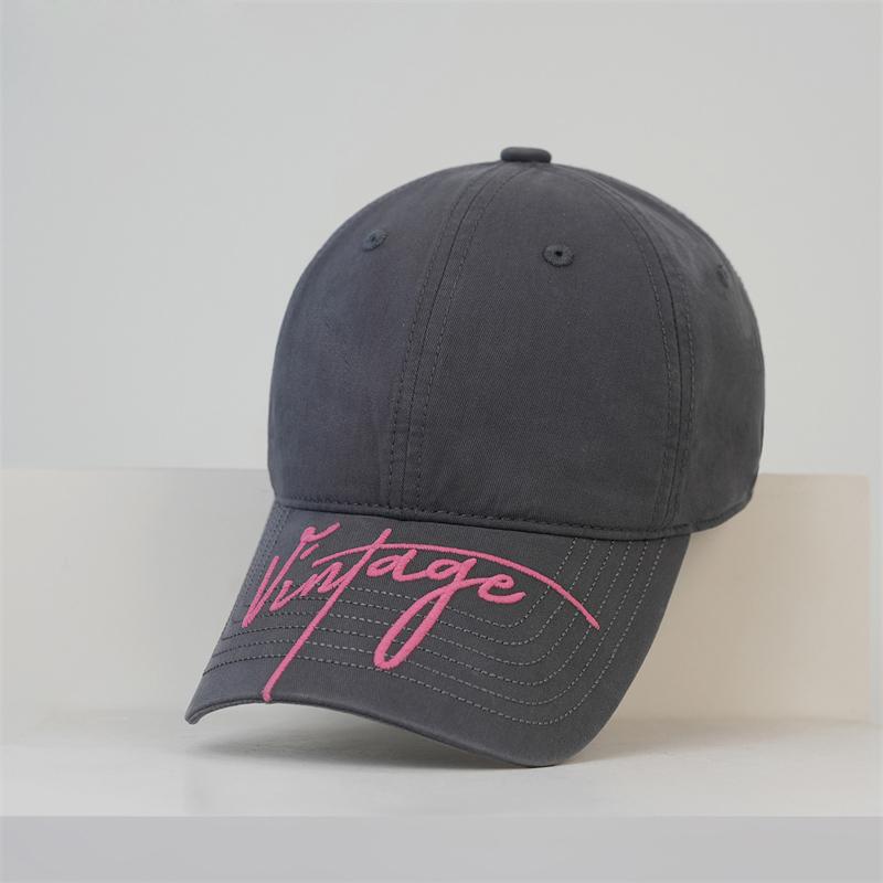 Spring Summer Embroidered Letter Sunshade Baseball Cap Women Breathable Couple Sunscreen Cap