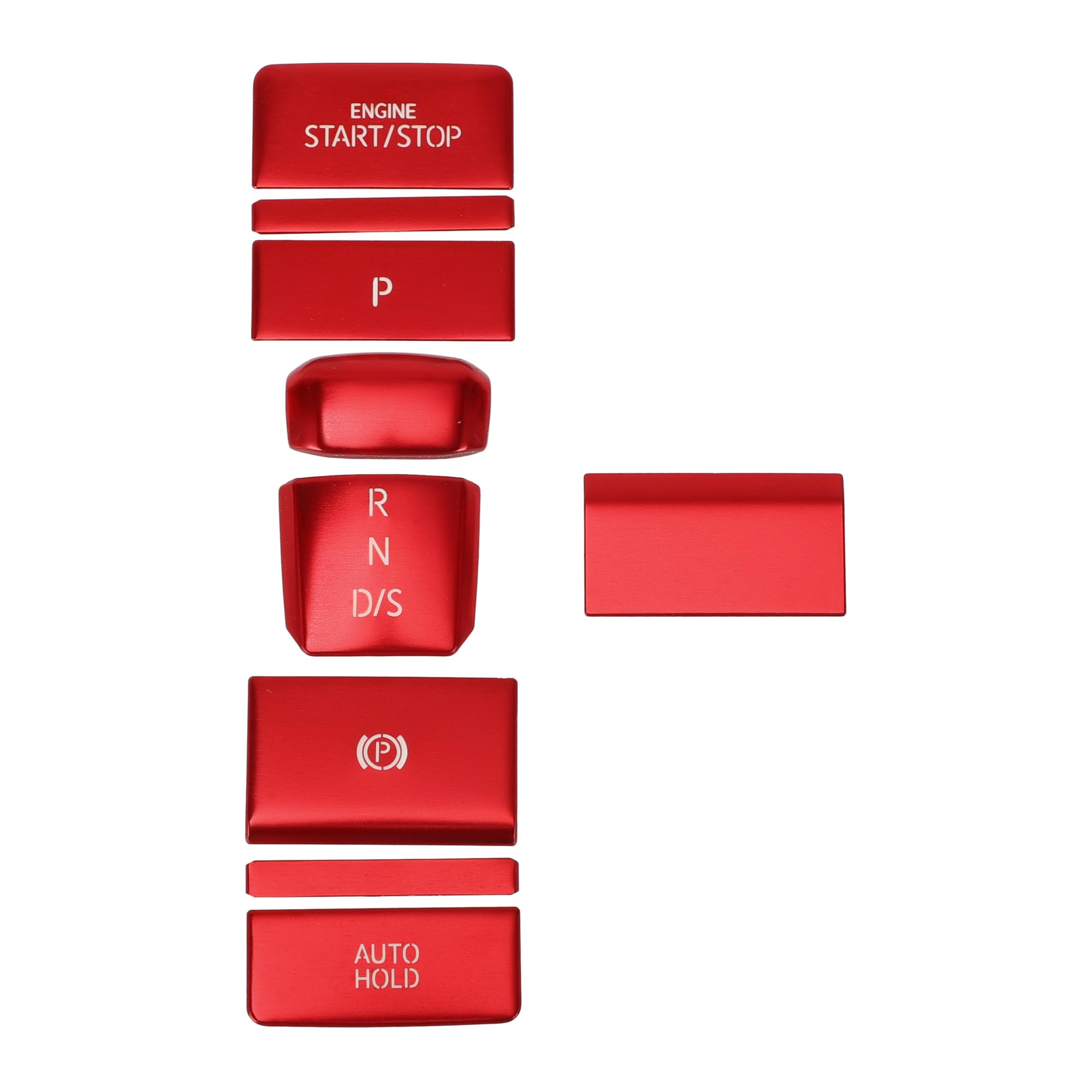 

TUCKBOLD Gear Shift Panel Handbrake Parking Brake Button Stickers for VW Golf 8 MK8 R GTI Console Interior Trim Engine Buttons Red 2020-2022