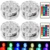 10Led Swimming Pool Light Remote Control RGB Dive Fish Light LED Underwater Lamp Ship/Car Decorative Lamp for Vase Aquarium