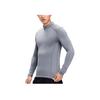 Asics FW24 Outdoor Halbhoher Kragen Einfarbig Schmale Passform Lässiges Langarm-T-Shirt Herren Oberteile Grau 2031F153-020