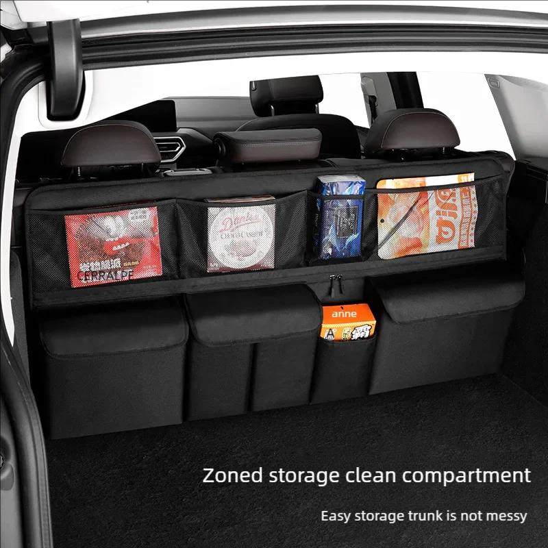 Car Trunk Storage Bag Multi-Pocket Organizer Hanging Storage Bag Suitable For Car Truck Van ATV Storage Bag Neat Accessories