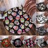 Gothic Skull Circular Rug Office Decorative Carpet For Living Room Bedroom Door Mat Floor Carpet Computer Chair Area Rug Viking Theme Decor
