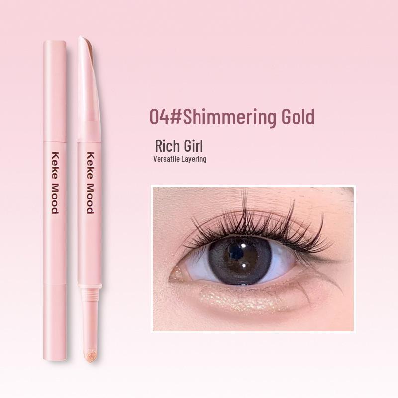 

kekeMood Double-Headed Under-Eye and Eyeliner Highlighter Stick - Ultra-Fine, Waterproof, Sweat-Proof, Long-Lasting. 220mg + 660mg