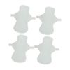 4PCS Washable Menstrual Pad Anti Leakage Breathable Pure Cotton Skin Friendly Reusable Sanitary Pad for Women Blue