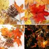 100cm Fall Maple Leaf Garland Hanging Decoration Artificial Autumn Garland Thanksgiving Ornament for Home Wedding Party
