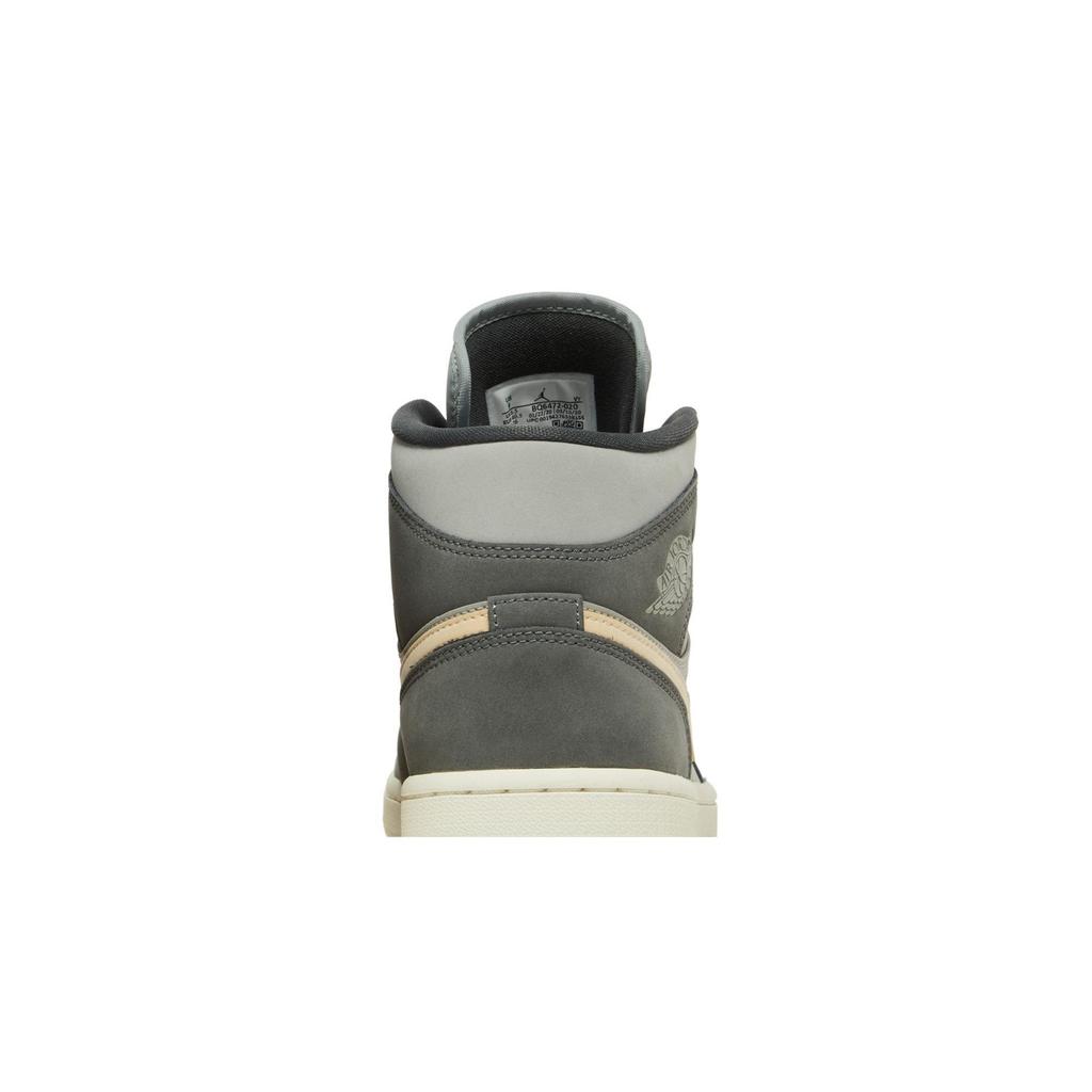 Womens Air Jordan 1 Mid 'Iron Grey Onyx' (women's Sizes) Iron Grey / White Onyx Vintage Basketball Shoes BQ6472 020