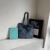 Vintage Large Capacity Denim Bag Women's Shoulder Bag Student Class Bag