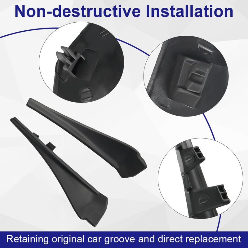 66894-4CL0A Black Front Windshield Wiper Cowl For Nissan Rogue 2014-2020 Cowl Extension Trim Cover OEM 66895-4CL0A Car Accessory