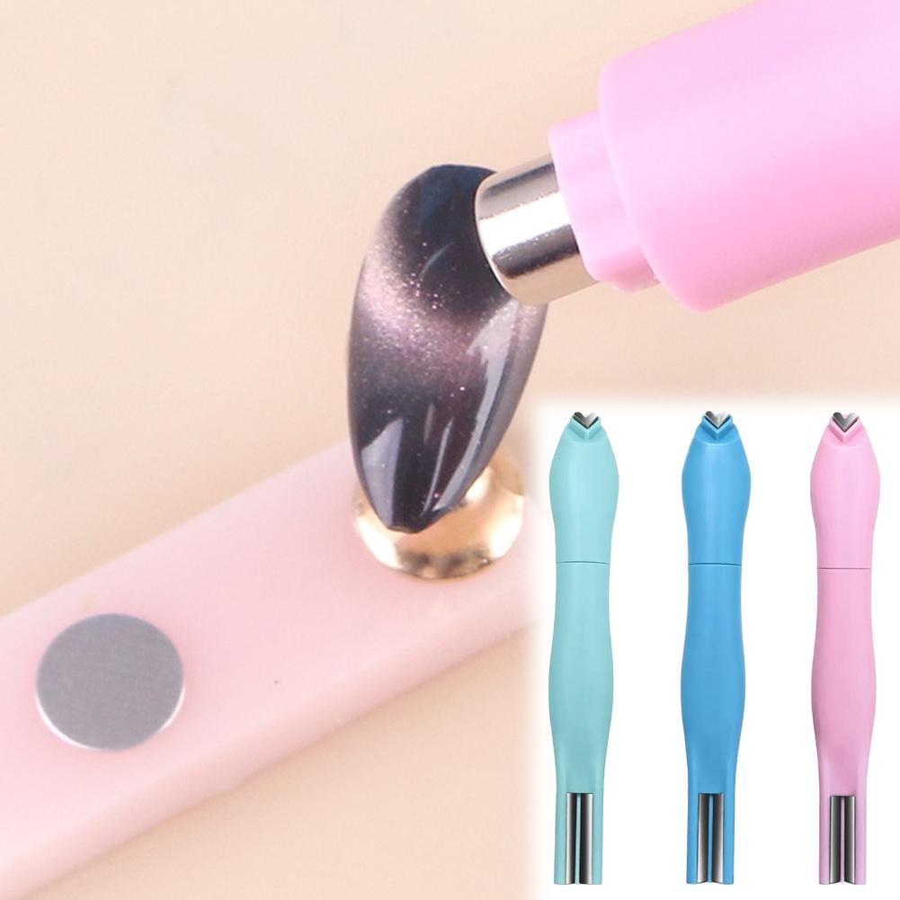 3 IN 1 Heart Shape Cat Eye Magnet Multifunctional Magnetic Cat's Eye Nail Magnetic Stick for DIY Gel Polishing Magnetic Tool New