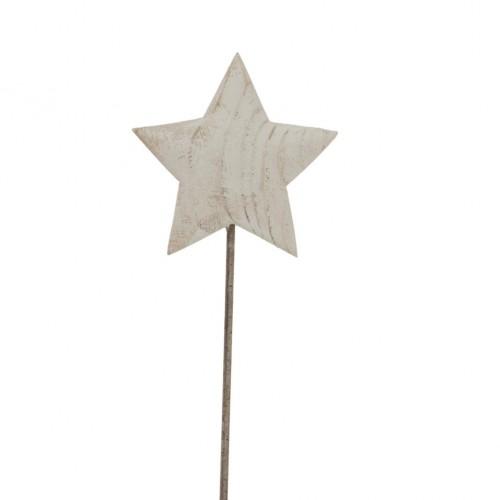 Hill Interiors White Washed Star Christmas Decoration