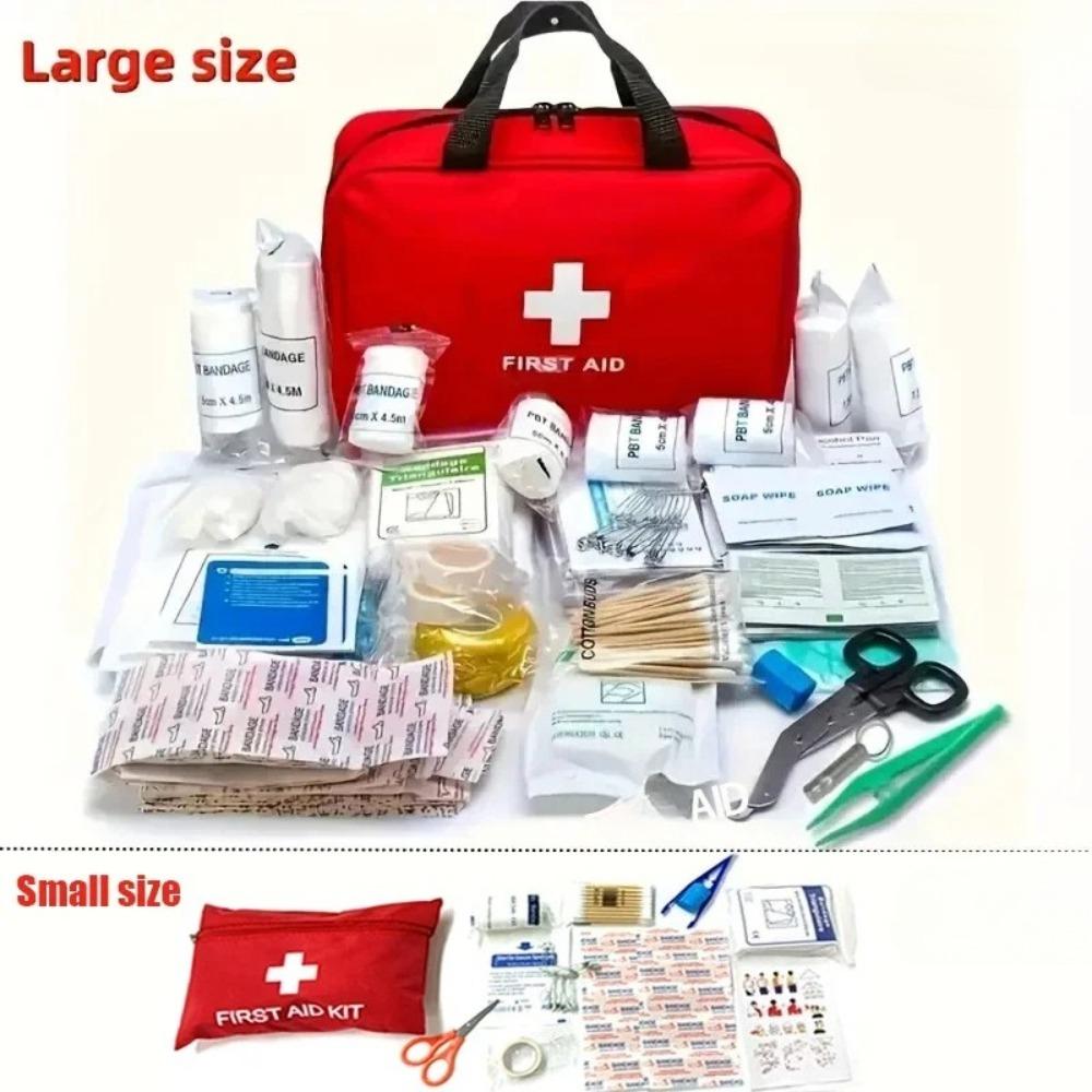 Outdoor First Aid Kit - Deluxe Emergency Medical Bag for Hunting, Hiking, Camping, and Home Safety