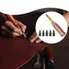 Automatic Leather Hole Punch Set Rotary Tool for Paper Crafting, with 6 Interchangeable Tips