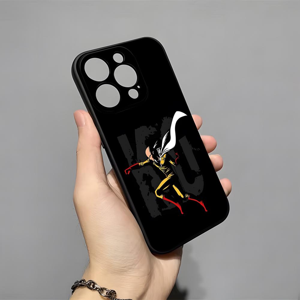 One-Punch Man Phone Case For IPhone 17 Pro Max 16 15 14 Pro Max 13 11 X Xs Xr 8 7Plus Silicone Cover