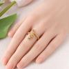 925 Silver Gold Hugging Ring Cat Dog Cute Pets Ring Horseshoe Ring Open Woman's Ring Jewelry Delicate Valentine Gift
