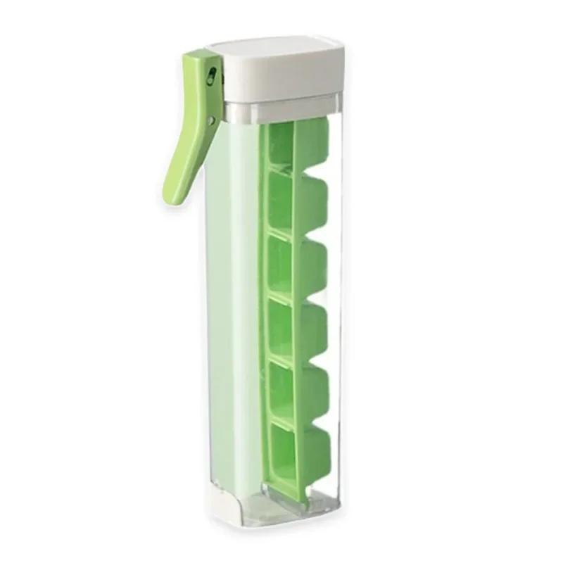 

Ice Cube Mold with One Hand Homemade Trays for Freezer with Hull Mini Ice Cube Trays Portable Food Grade Press Ice Cube Trays