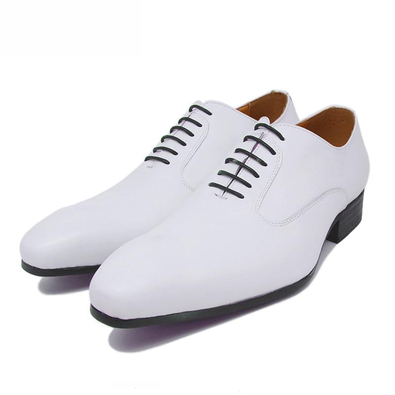 Handmade Oxford Men's Shoes Genuine Leather Lace-Up Casual Business Work Formal Dress Shoes Comfortable High Quality