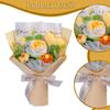 Completed Crochet Flower Bouquet Artificial Flowers Rose for Party Women's Day