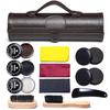 [YUET] Shoe Polishing Set, Leather Shoe Care Set, Compatible with All Colors, 3 Colors, Brown, Black, Natural Food, Premium Leather Shoe Care Set, Sho