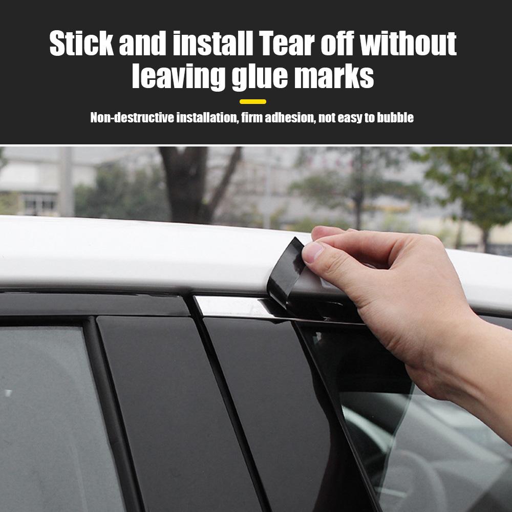 Car Sun Protection Stickers Chrome Delete Blackout For Window Trim Stickers For Toyota For Camry 2018 2019 2020 2025 2025 2025