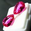 16 Ct Natural Tourmaline Pink CERTIFIED Loose Gemstone PEAR Shape Pair