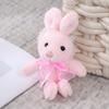 Adorable Lace Bunny Plush Toy Soft And Fluffy Stuffed Animal Doll Keychain