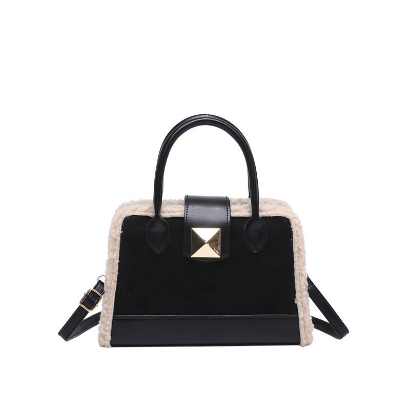 Urban Minimalist Trendy Contrast Color Womens Small Square Crossbody Bag For Fashion