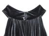 2025 Stylish European-American Velvet Balloon Dress for Women
