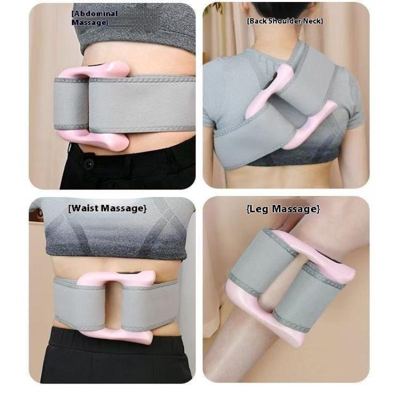 Portable Percussion Fascia Ring Usb Charging Massage Belt Vibrating Neck Membrane Massage Relaxation Shoulder Massage