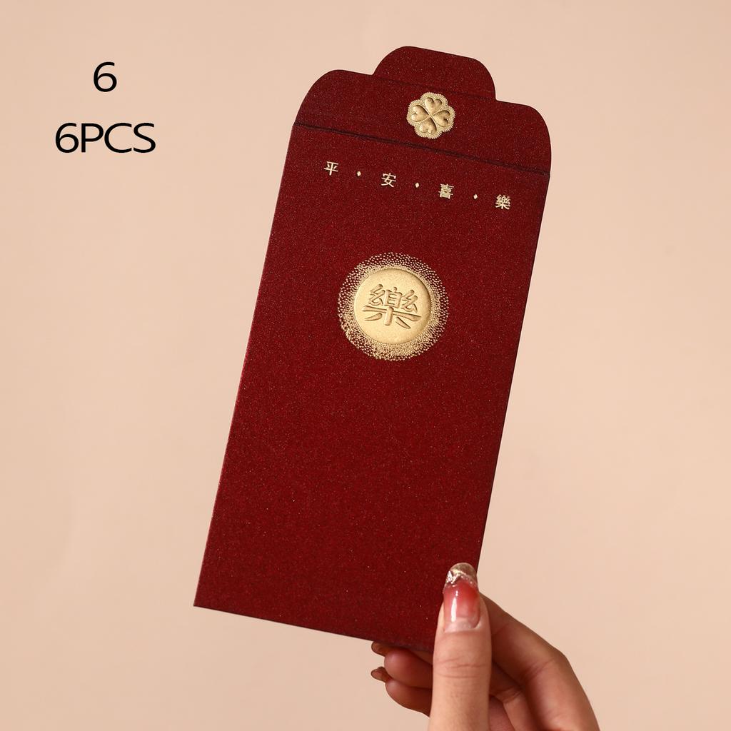 6Pcs/Pack 2026 Relief Horse Year Red Envelope Spring Festival Red Packet Bag Traditional Lucky Money Pockets New Year Gifts