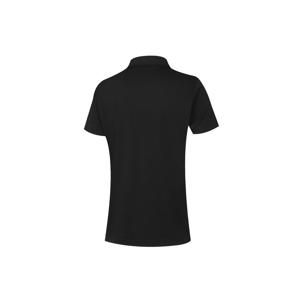 Li-Ning Solid Color Quick-Dry Breathable Sports Polo Shirt Women Tops Black APLU126-4