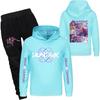 Children's Hooded Top And Pants Two-piece Tracksuit Set Long-sleeved Printed Sweatshirt Set