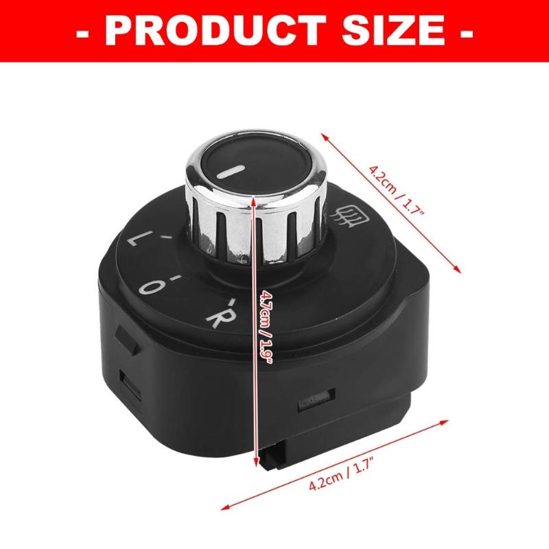 Replacement Left Right Mirror Adjuster Switches 6RD959565B Ergonomic Exterior Mirror Switches Easy to Use for 6R 6C
