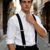 Bretelles réglables de 3,5 cm avec clips antidérapants Design rétro en Y Élastique extensible Pour hommes et femmes