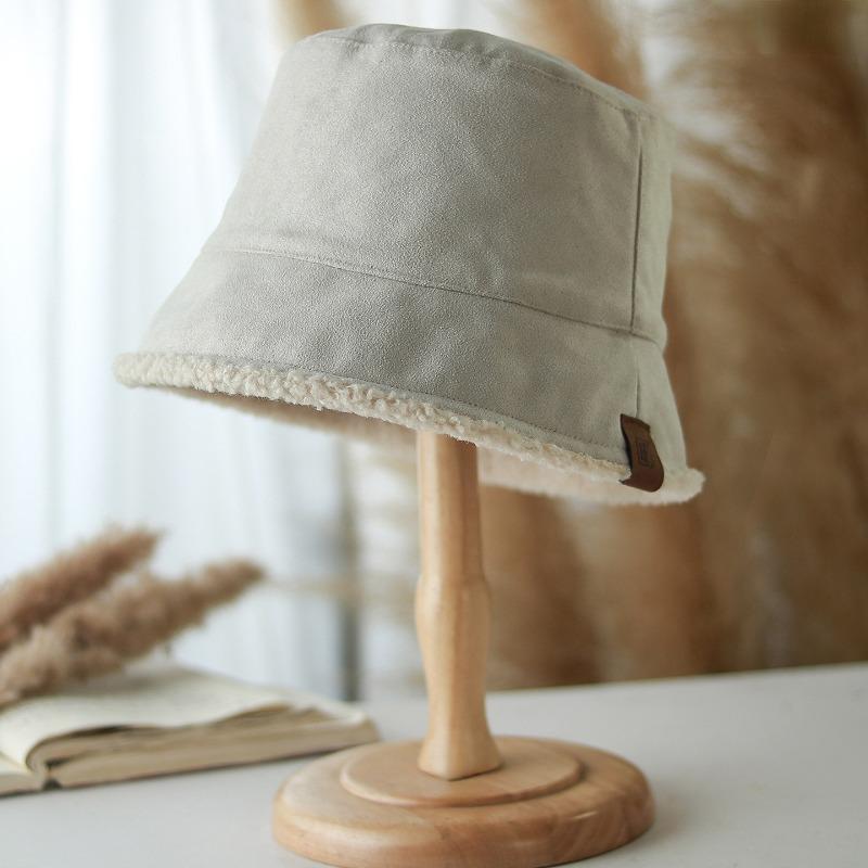 Women S Vintage Suede Fleece Lined Fisherman Hat