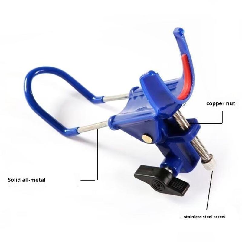 Auto Locking Fishing Rod Holder 360 Degree Adjustable Fishing Poles Stand Outdoor Fishing Equipment Easily Install